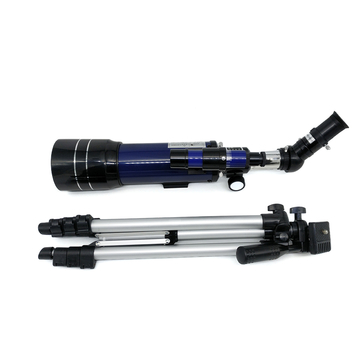 Blue 70mm Lens 360mm Focal Length Astronomical Refractor Telescope for Observing Astronomical Phenomena