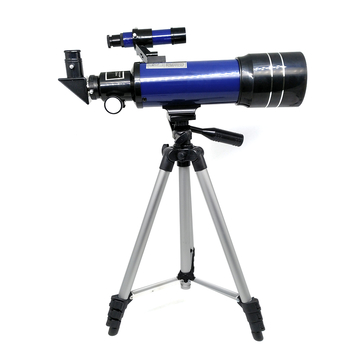 70360mm Blue Color Adjustable Aluminium Alloy Tripod Astronomical Telescope for Kids Adults Beginners