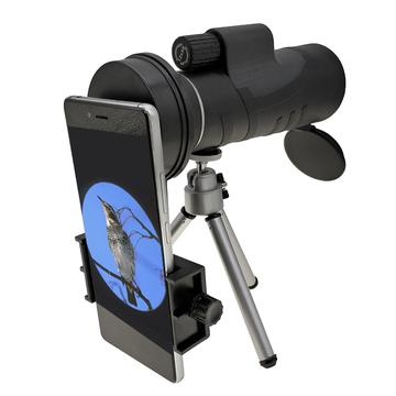 12x50 High Power Monocular Telescope with Tripod &amp; Samrtphone Mount for Bird Watching